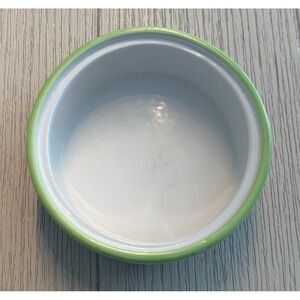 Bella Casa by Ganz Small Ceramic Bowl Blue Green Raised Leaf Relief Hand Painted